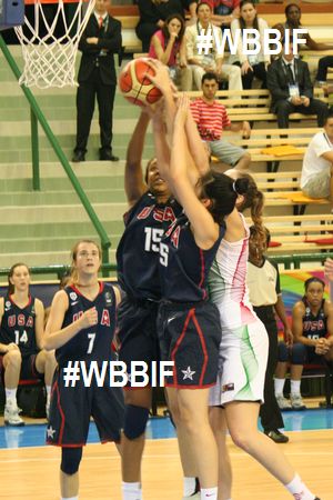 USA U17 players crashing the boards at the 2014 FIBA  u17 World Championships