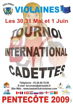  BC Violaines International Tournament Poster 2009  © BC Violaines