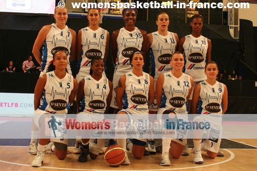 Basket Landes 2012-2013: 4 Olivia Époupa, 5 Carmen Guzman, 6 Tamara Abalde, 7 Kamila Stepanova, 8 Anaïs Le Gluher-Cano, 11 Valériane Ayayi, 12 Marion Laborde, 13 Sabrina Reghaïssia, 15 Jennifer Humphrey