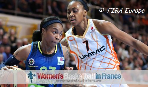 Cappie Pondexter and Sandrine Gruda