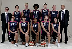 Stade Clermontois(Clermont-Ferrand) 2008-2009 team picture ©  Ligue Féminine de BasketBall