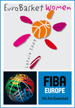 Eurobasket Women 2009 poster Latvia