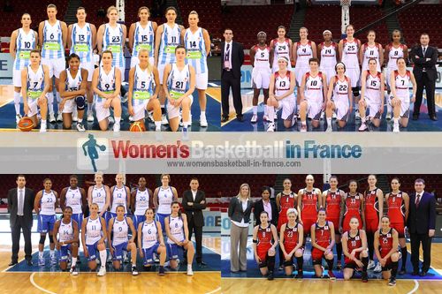 2012 EuroLeague Women Fina 8 team pictures:Fenerbahçe SK, Rivas Ecopolis, Ros Casares and Sparta&K M. R. Vidnoje