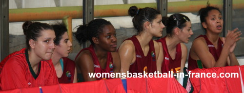  Portugal U20 players looking on from the bench © womensbasketball-in-france.com