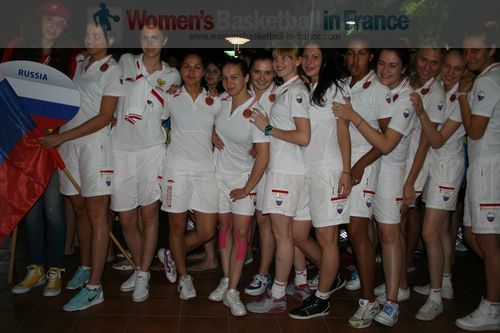 Russia U20 players  © womensbasketball-in-france.com  