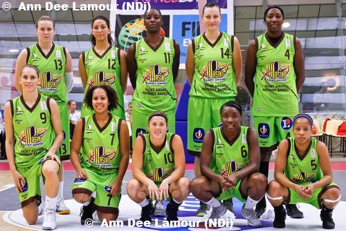 Saint Amand Hainaut Basket team picture 2011-12 ©  Ann Dee Lamour 