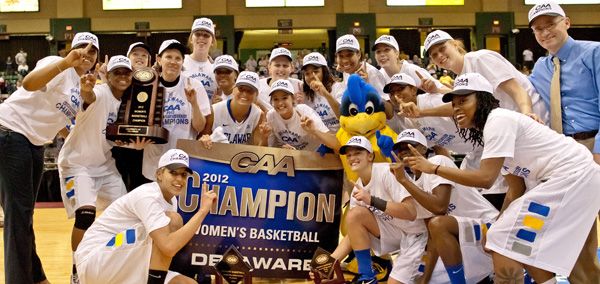2012 Blue hens CAA Champions © CAA sports Information title=