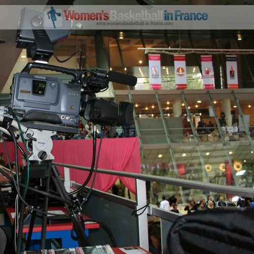  TV Camera following EuroLeague Women  