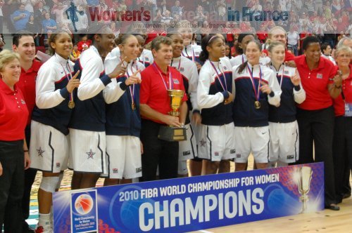 2010 FIBA World Champions for Women -  USA  &copy; womensbasketball-in-france.com  