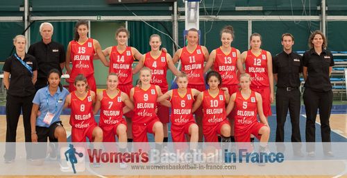 2013 Belgium U16 women's basketball team in Bulgaria
