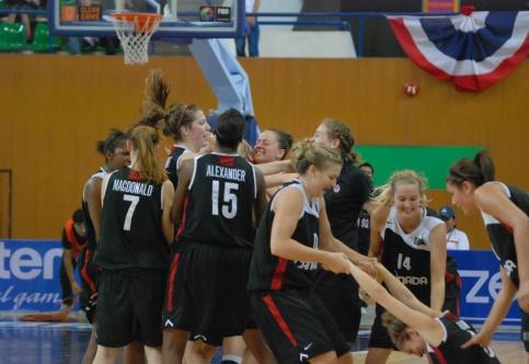 Canada U19 happy after eliminating Australia © FIBA