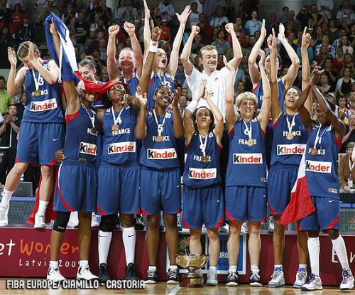  France on the Podium after winning EuroBasket Women 2009 © FIBA Europe 