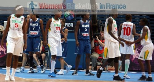  France playing Senegal at the 2010 Fiba world Championship for women © Womensbasketball-in-france.com