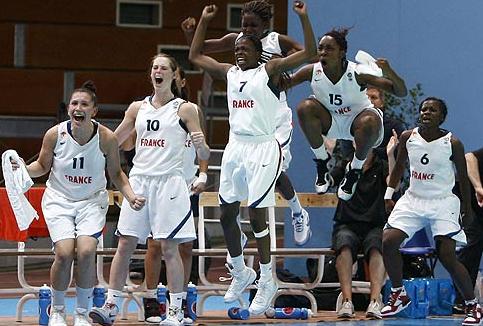  Excitement for France after beating Turkey in quadruple overtime &copy;  Ciamillo-Castoria  