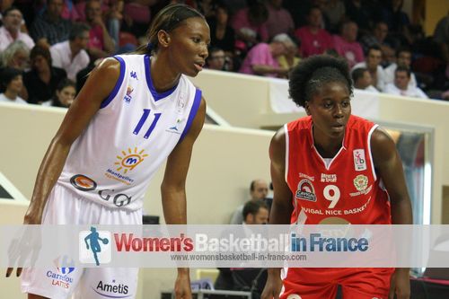 Geraldine Robert and Alice Nayo getting ready to post up at the 2013 Open LFB