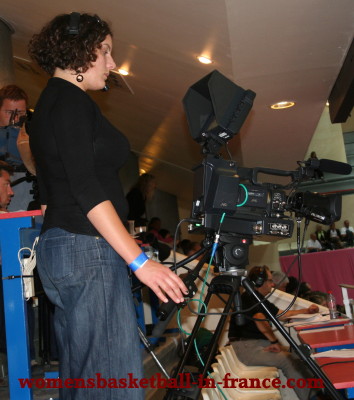 LFB TV hard at work &copy;womensbasketball-in-france