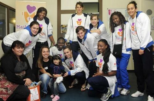 Perpignan players on Community service &copy; not known