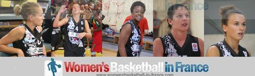 Anaïs Déas, Manon Vierne, Mia Fisher, Rachel Gouttière and Valérie Labbé &copy;  womensbasketball-in-france.com 