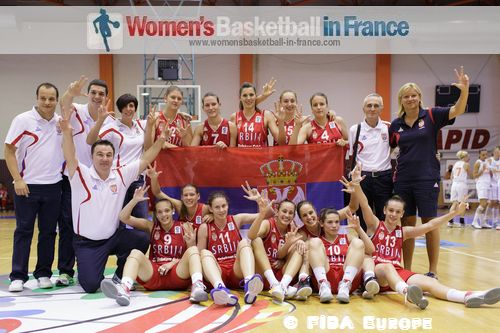  Serbian U18 players the at the FIBA Europe 2012 U18 European Championship final © FIBA Europe  