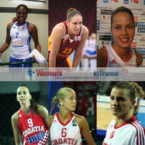 Isabelle Yacoubou-Dehoui, Diana Taurasi, Antonija Misura, Marija Vrsaljko,Birsel Vardarli 