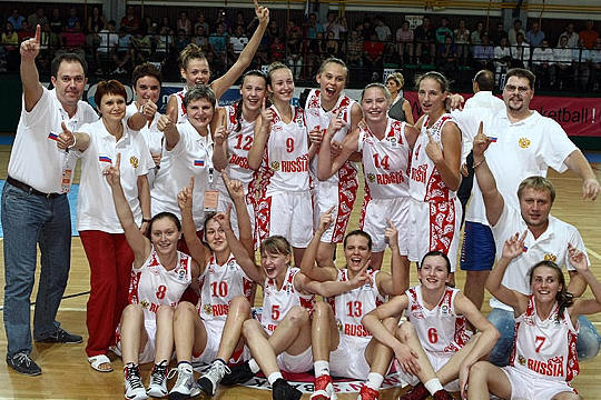 2010 FIBA Europe U16 European Champions - Russia © FIBA Europe